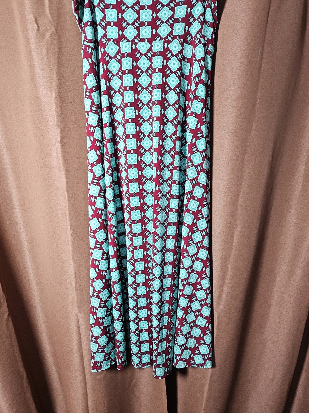 LuLaRoe XL Burgundy Maxi Skirt
